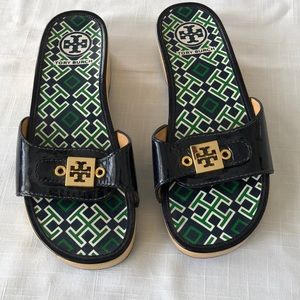 Tory Burch Blue Sandals. Size 7.5.